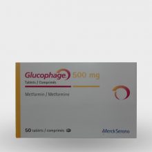 Glucophage 500 mg 50 tablets