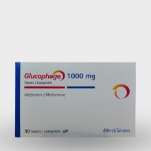 Merc Sereno Glucophage 1000 mg 30 tablets