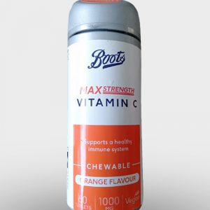 Boots Vitamin C 1000 mg 60 Orange Flavour Chewable Tablets