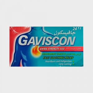 Gaviscon Extra Strength 500 Peppermint Tablets
