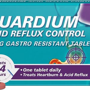 GUARDIUM acid reflux control 20mg gastro resistant 7 Tablets